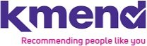 Kmend logo with slogan 'Recommending people like you'